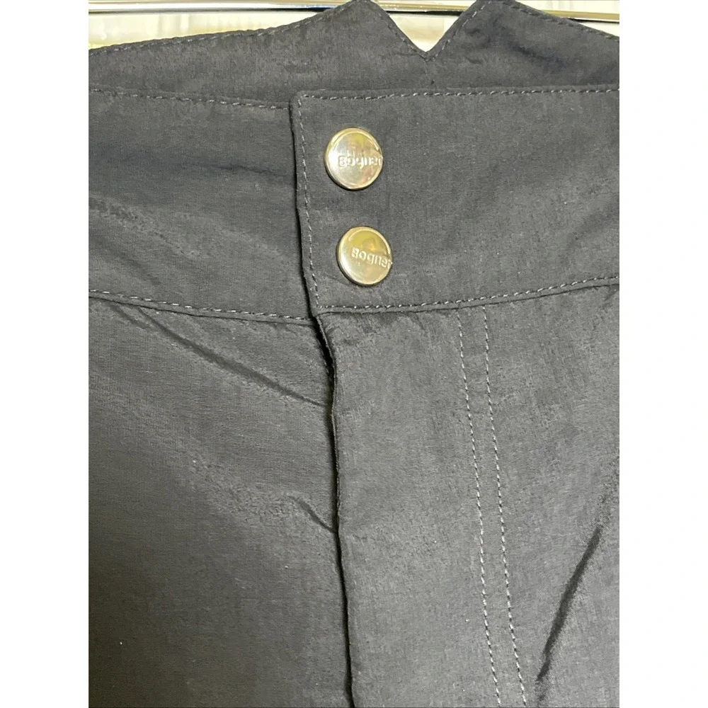 VINTAGE Bogner‎ Ski Pants Womens Size 12 Black  Snow Snowboarding Waterproof
